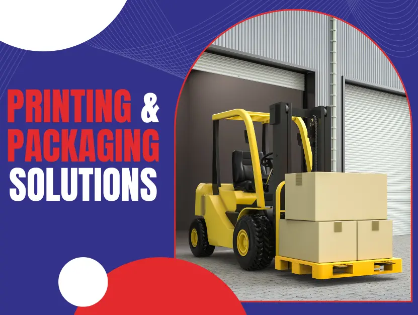 Worker operating forklift in warehouse